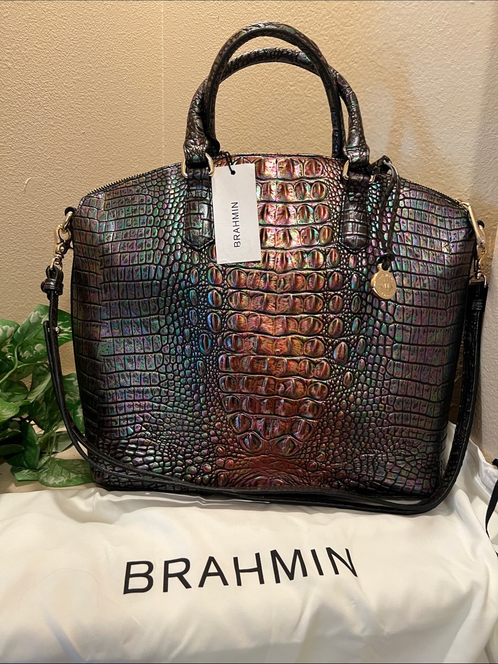 Brahmin Large Duxbury Black Pearl Ombre Melbourne